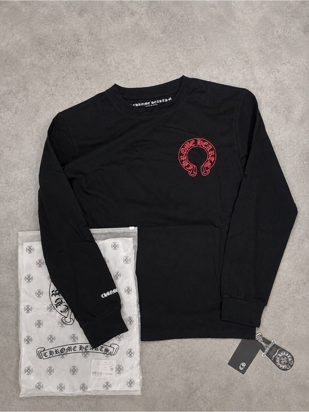 Red And Black Long Sleeve Chrome Hearts Sweatshirt